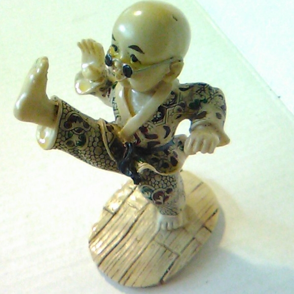 Accents Cute Ceramic Karate Man With Glasses Poshmark
